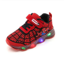 Load image into Gallery viewer, Boys Sneaker Girls Spiderman Kids Led Shoes