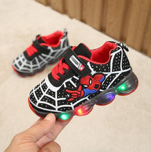 Load image into Gallery viewer, Boys Sneaker Girls Spiderman Kids Led Shoes