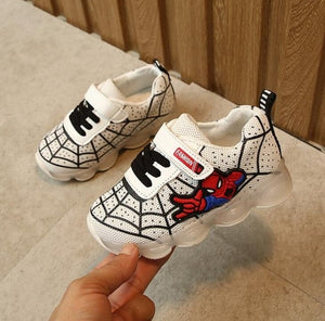 Boys Sneaker Girls Spiderman Kids Led Shoes